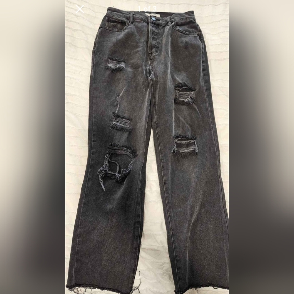 PacSun black ripped jeans size 27